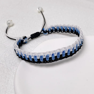 Multicolor-Adjustable-Cord-Friendship-Bracelet-white-blue-black
