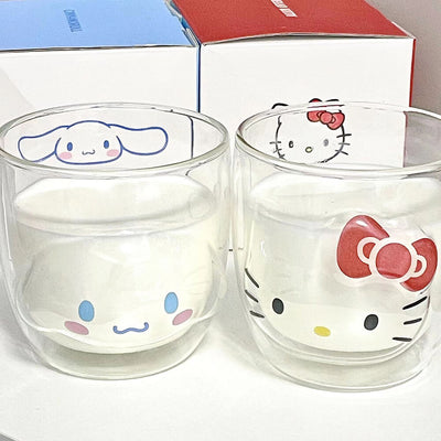 Sanrio-Double-Layer-Glass-Milk-Cup-cinnamoroll-and-hellokitty