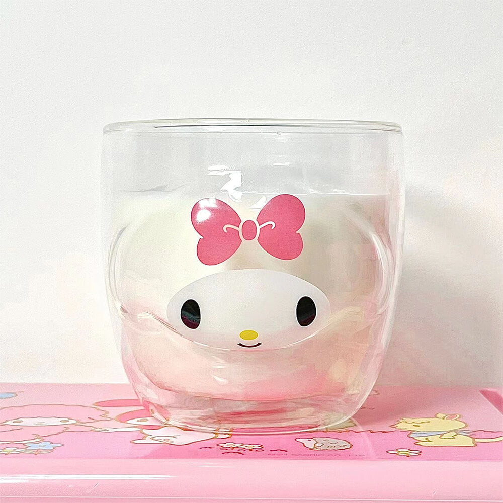Sanrio-Double-Layer-Glass-Milk-Cup-mymelody