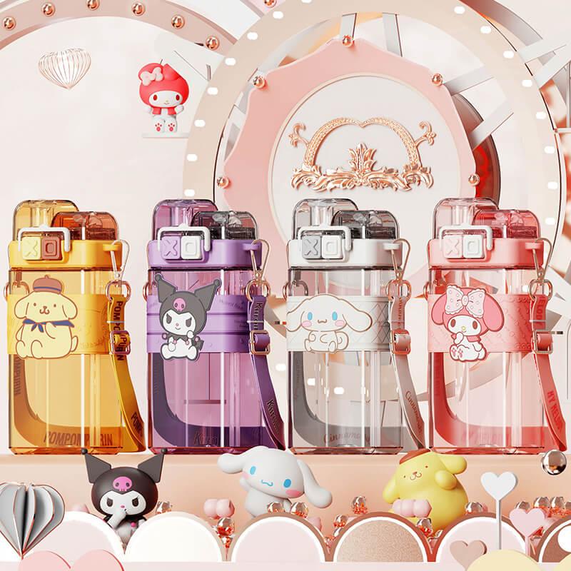Sanrio Punk Series Tritan Sipper Water Bottle 520ml – KawaiiEnvy