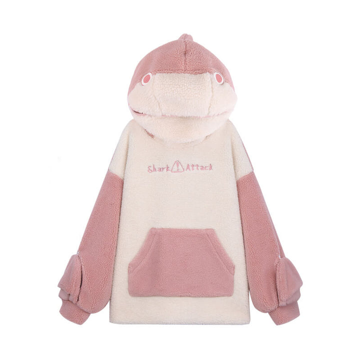 Super Cute Shark Kawaii Clothes discount Hoodie Lamb