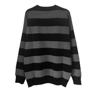 backside-of-the-grunge-skeleton-pattern-striped-sweater-pullover-in-black-gray