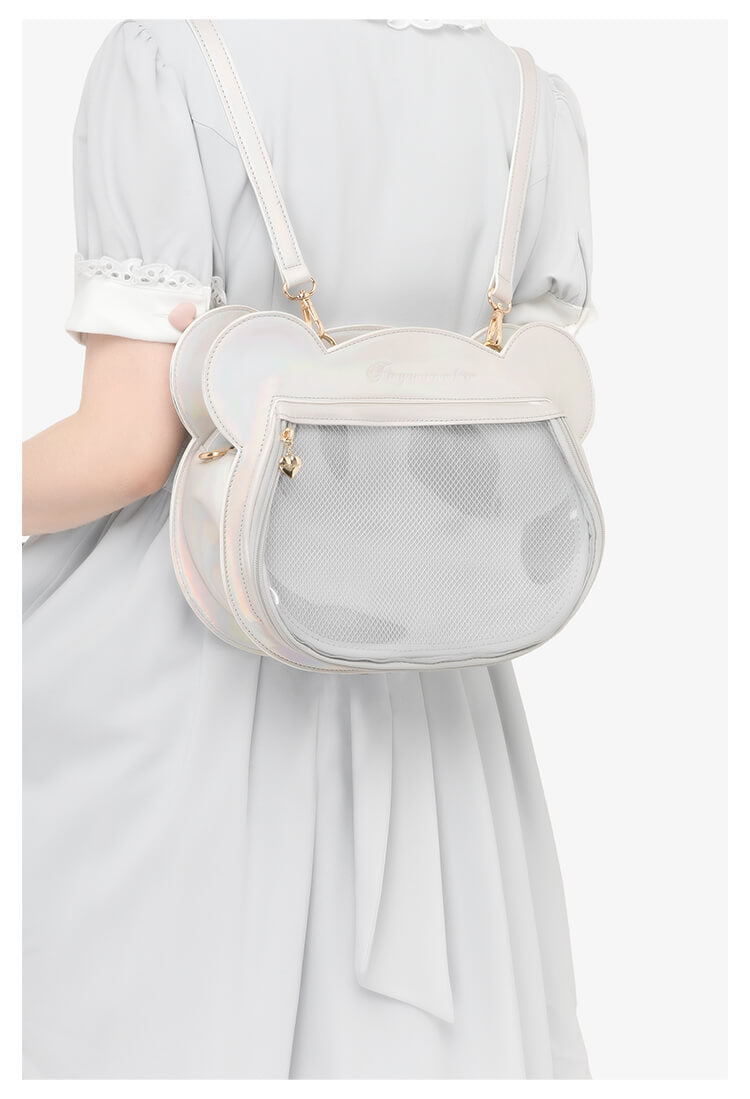 Large Capacity Detachable 3D Bear Plush Backpack Lightweight Ita Bag Amazon.com: Kdemeng Women Animal Teddy Bear Plush Backpack  main image 4