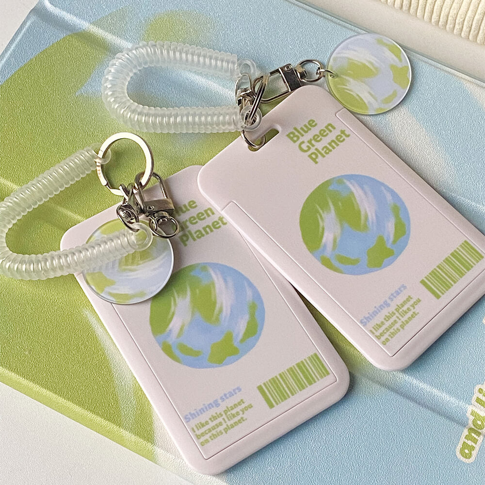 blue-green-earth-card-holder-with-elastic-curl-cord-and-metal-hook