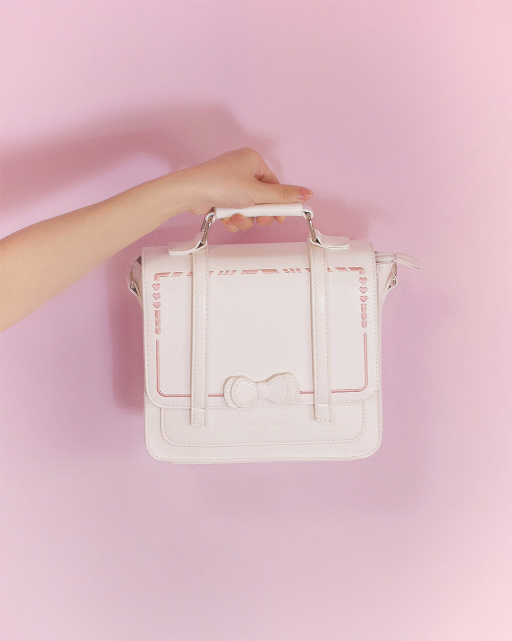 bow-square-handbag-plain-white