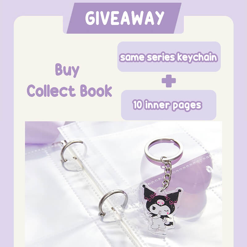 buy-kuromi-collect-book-to-get-a-free-keychain-of-same-series-and-10-inner-pages