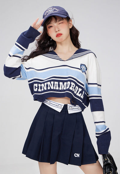 cinnamoroll-contrast-color-striped-sailor-collar-crop-sweater-jk-outfit