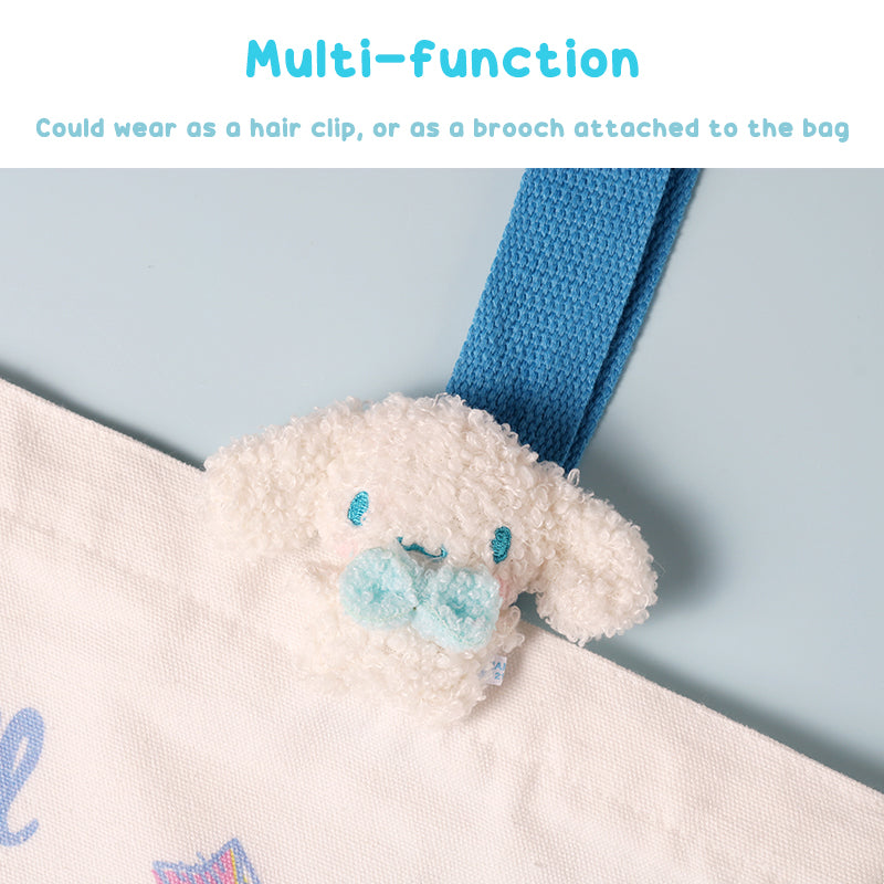 cinnamoroll-could-wear-as-a-hair-clip-or-as-a-brooch-attached-to-the-canvas-bag