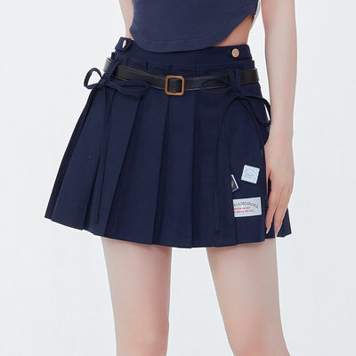 cinnamoroll-high-waisted-pleated-mini-skirt-decorated-with-ribbon-bows-in-navy-blue