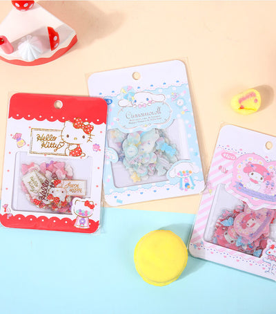 cinnamoroll hello kitty and my melody pvc stickers pack