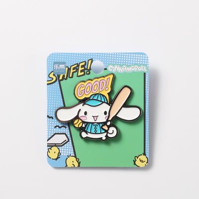 cinnamoroll-playing-baseball-comic-style-metal-badge-jk-brooch