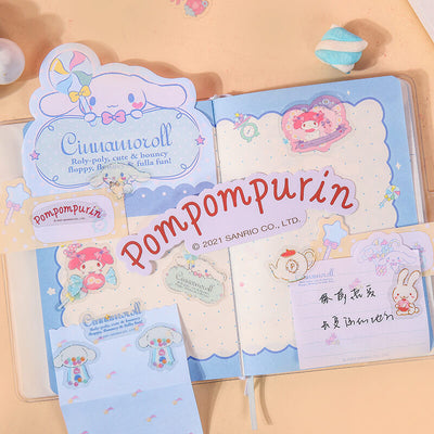 cinnamoroll pvc stickers on notebook
