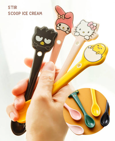 cute-sanrio-character-shaped-spoon-used-to-stir-coffee-or-scoop-ice-cream