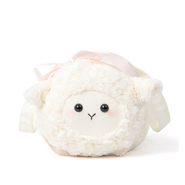 cute-white-sheep-plush-bag-with-ribbon