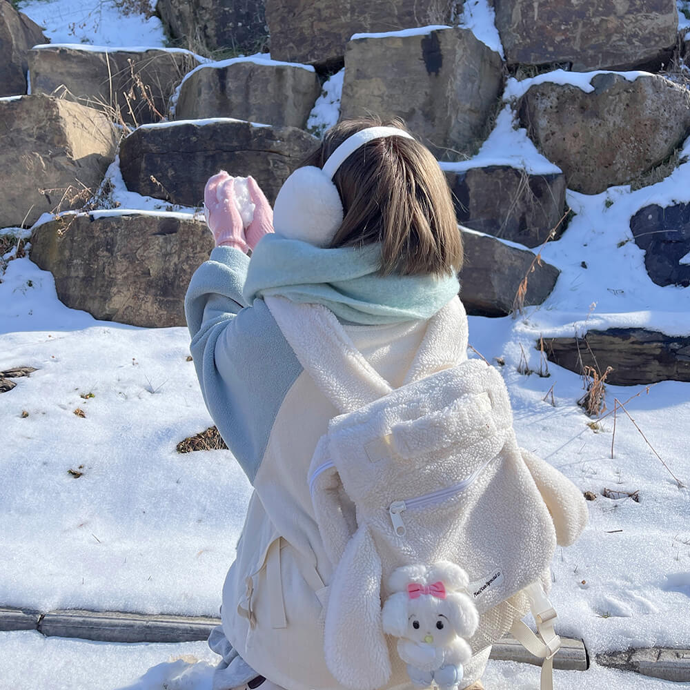 cute-winter-plain-white-puppy-ears-backpack