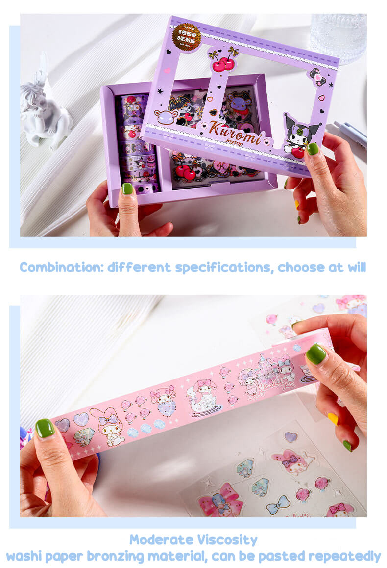details-of-the-kawaii-sanrio-journal-gift-set-6-rolls-washi-tapes-and-8-sheets-pvc-stickers