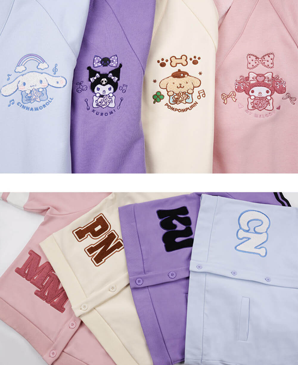 embroidery-details-of-the-sanrio-character-varsity-jacket