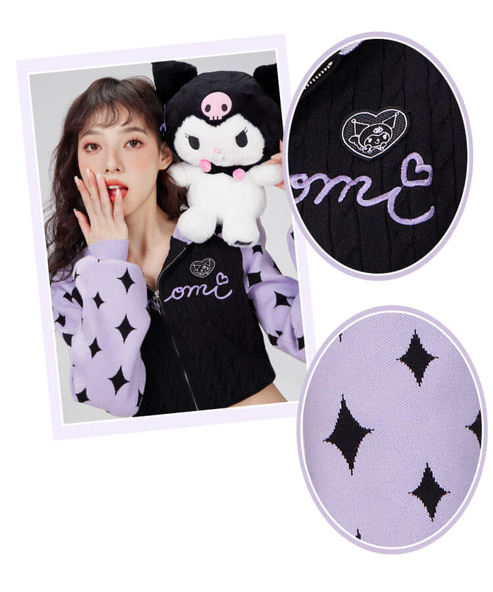 embroidery-kuromi-zip-up-
