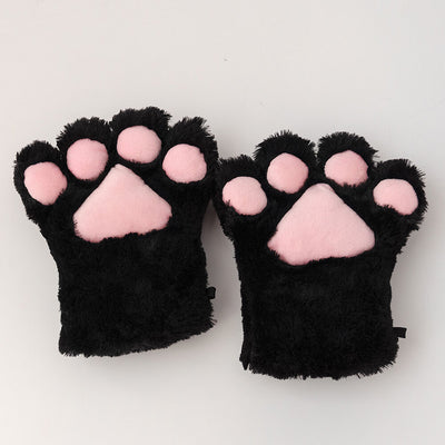 fluffy-cat-paw-gloves-in-black