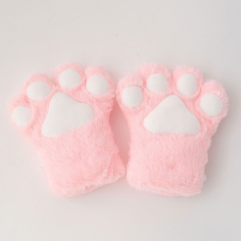 fluffy-cat-paw-gloves-in-pink