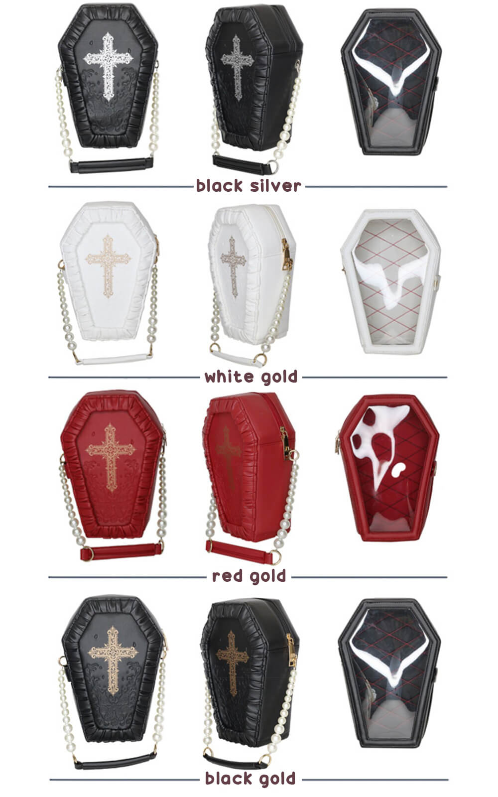 front-side-back-position-display-of-the-rose-flower-cross-ita-coffin-bag-with-pearl-chain