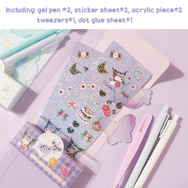 Sanrio Character DIY Sticker Gel Pen Set – KawaiiEnvy