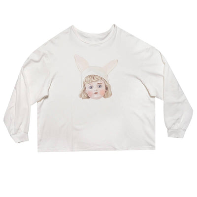 girl-doll-print-white-long-sleeve-loose-sweatshirt-white-background