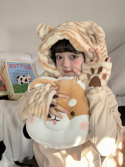 girly-cute-cat-hat-scarf-mitten-3-in-1-hoodie-beige
