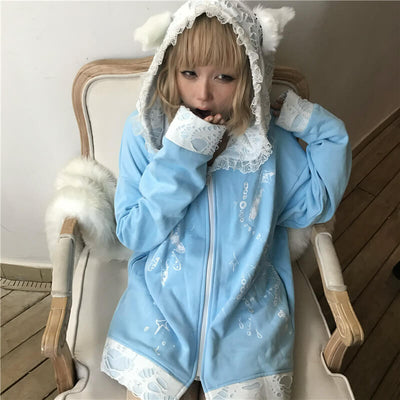 harajuku-cat-ears-ripped-lace-ruffle-hooded-zipper-sweatshirt