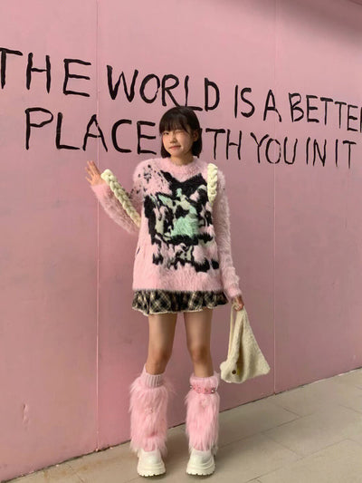 harajuku-high-street-look-cute-pink-furry-leg-warmers