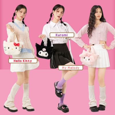 hello-kitty-kuromi-my-melody-fluffy-tote-bags