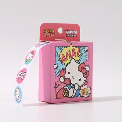 Sanrio Sticker Box Roll 300 Pieces Hello Kitty Sticker Roll