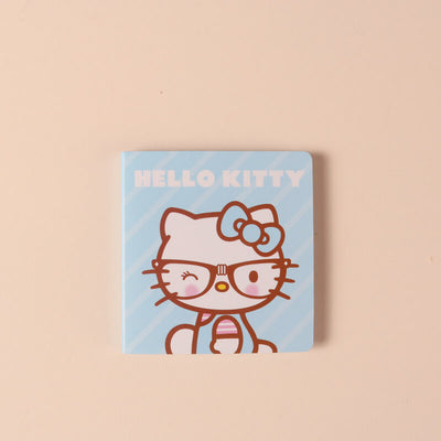 hello kitty wearing glasses die-cut sticky notes set