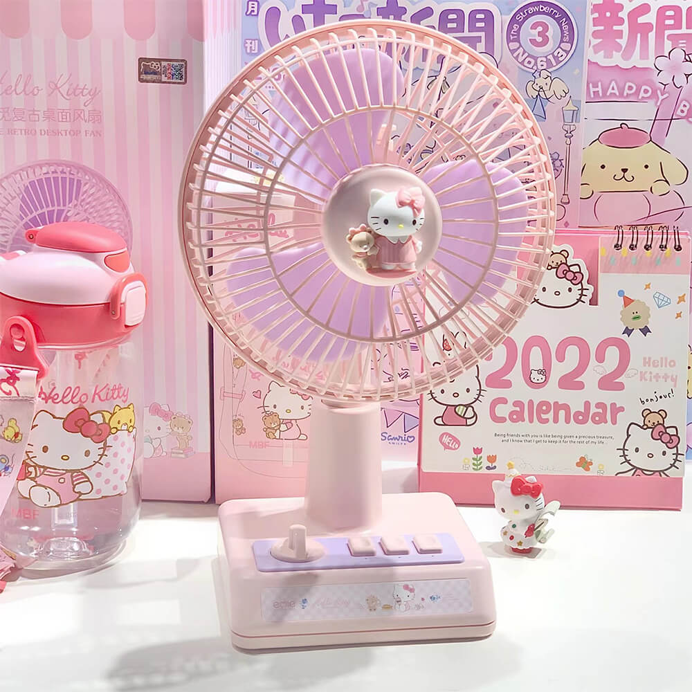 hello_kitty_kawaii_design_pink_fan