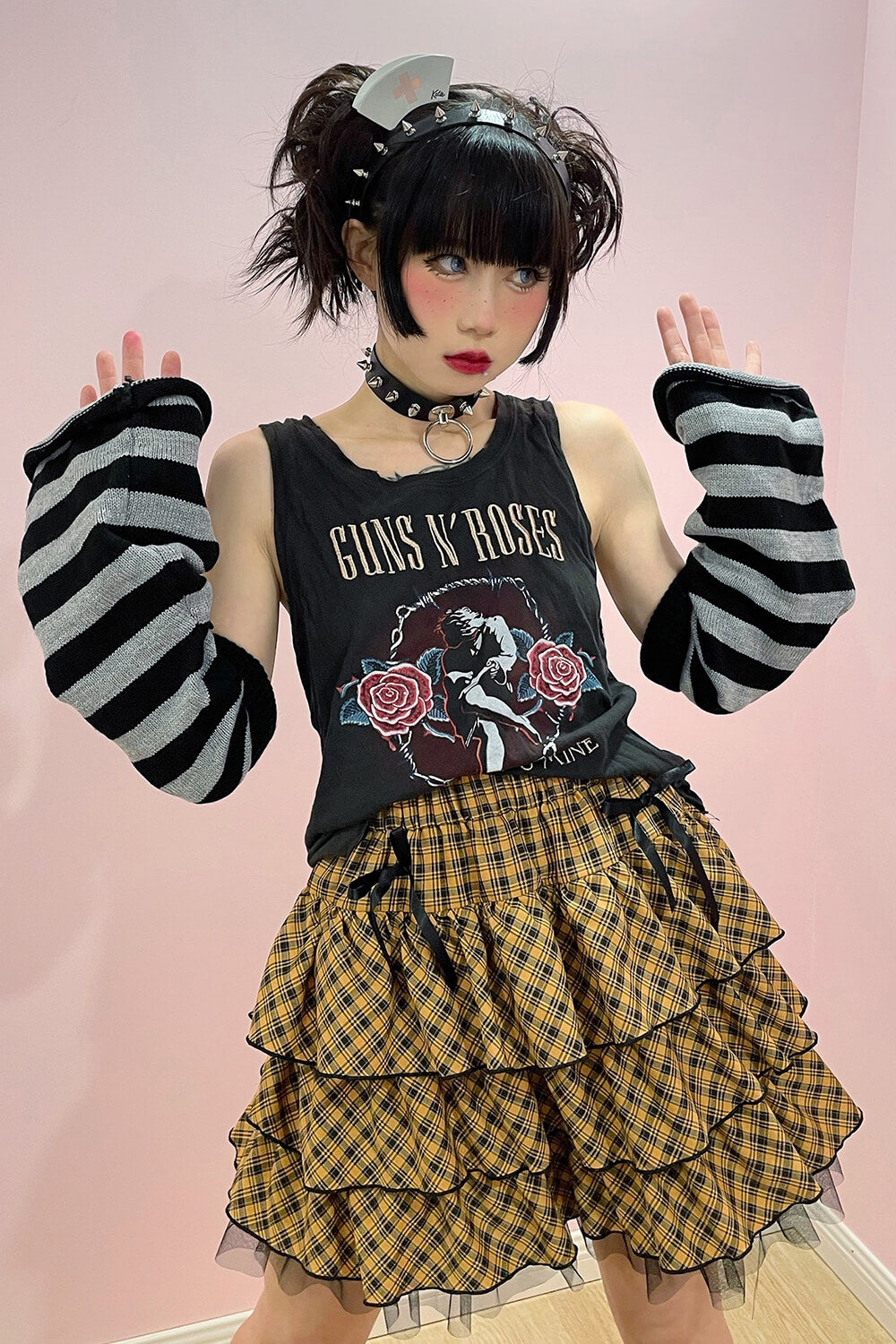 Red Plaid Lace Cake Mini Skirt – KawaiiEnvy