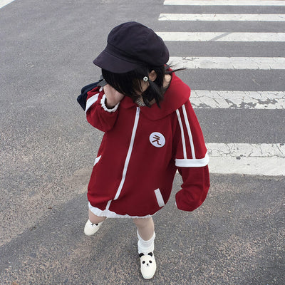 japanese-harajuku-high-school-students-oversized-fleece-sports-jacket-in-red