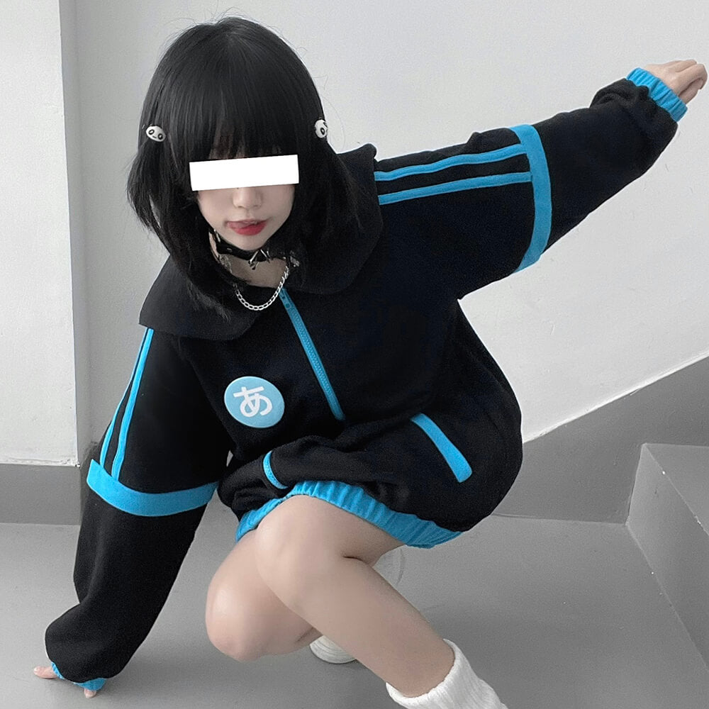 japanese-high-school-uniform-full-zip-fleece-sports-jacket-black-blue