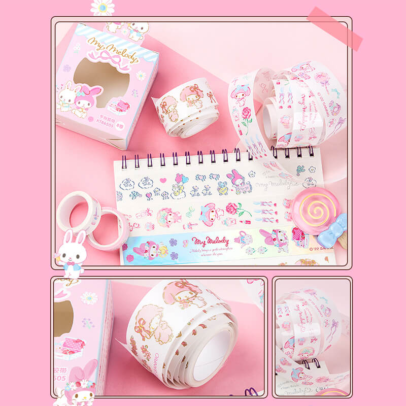 japanese-sanrio-kawaii-aesthetic-my-melody-8-rolls-set-pack-journal-washi-tapes