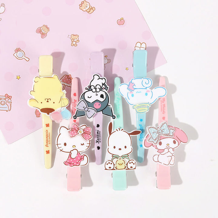 2 Barrettes Sanrio Hangyodon - Poissons Kawaii, Bleu, Taille Unique, Neuf Avec Étiquettes