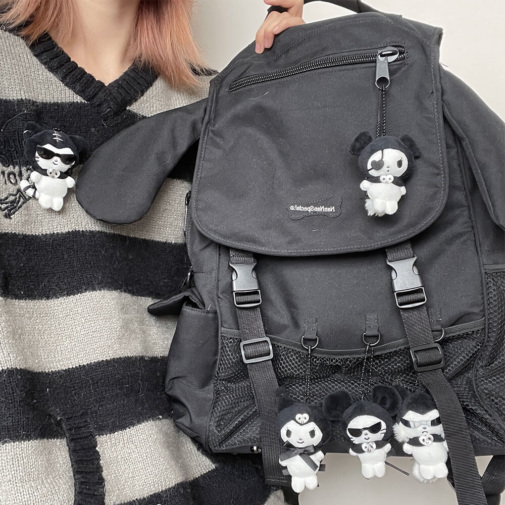 kawaii-aesthetic-3d-puppy-ears-black-backpack-with-hand-handle