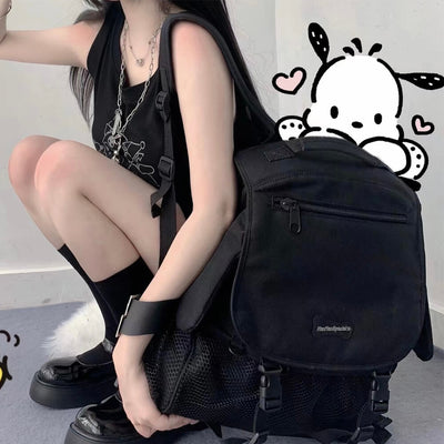 kawaii-aesthetic-3d-puppy-ears-plain-black-oxford-cloth-backpack