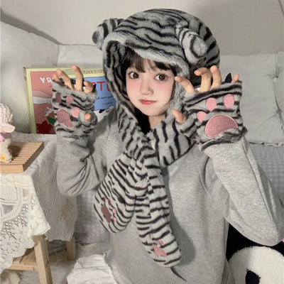 kawaii-cat-hat-scarf-mitten-3-in-1-patchwork-hoodie