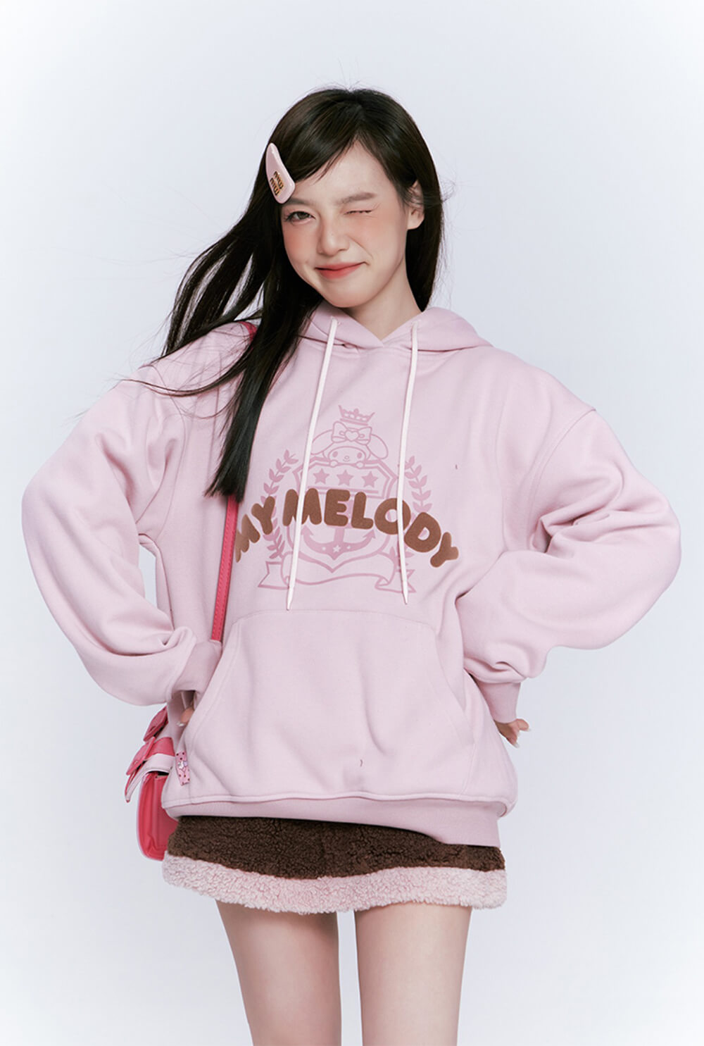 kawaii-cute-my-melody-preppy-look-styled-by-my-melody-pink-hoodie-and-my-melody-mini-skirt