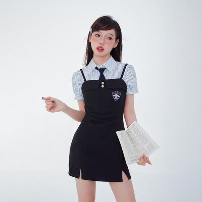 kawaii-girl-look-with-cinnamoroll-embroidery-badge-side-slits-black-suspender-dress