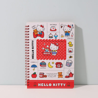 kawaii-hello-kitty-loose-leaf-notebook-A5-in-red