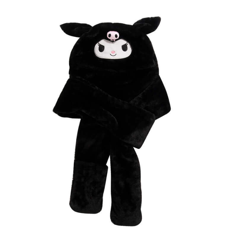 Cinnamoroll / Kuromi / My Melody 3 in 1 Fluffy Hat Scarf