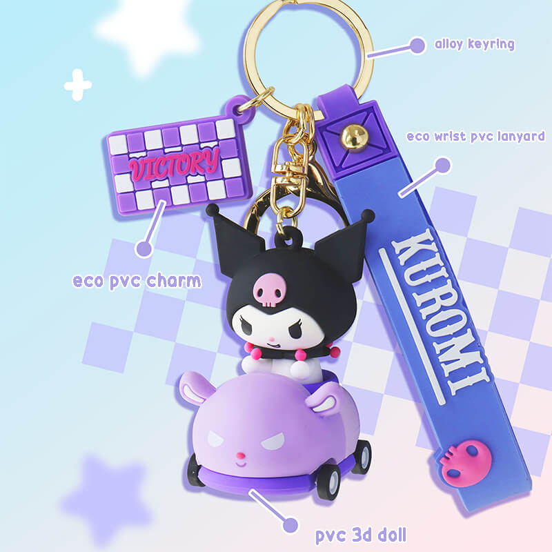 Sanrio Friends Car Keychain with Wrist Lanyard – KawaiiEnvy