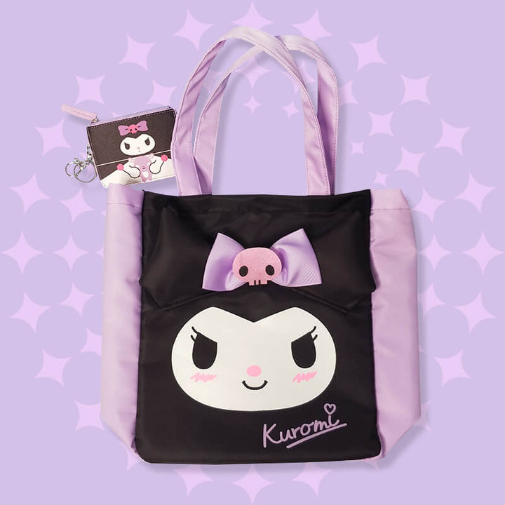 School Kuromi hot Tote and passcase Cheeky BNWT rare