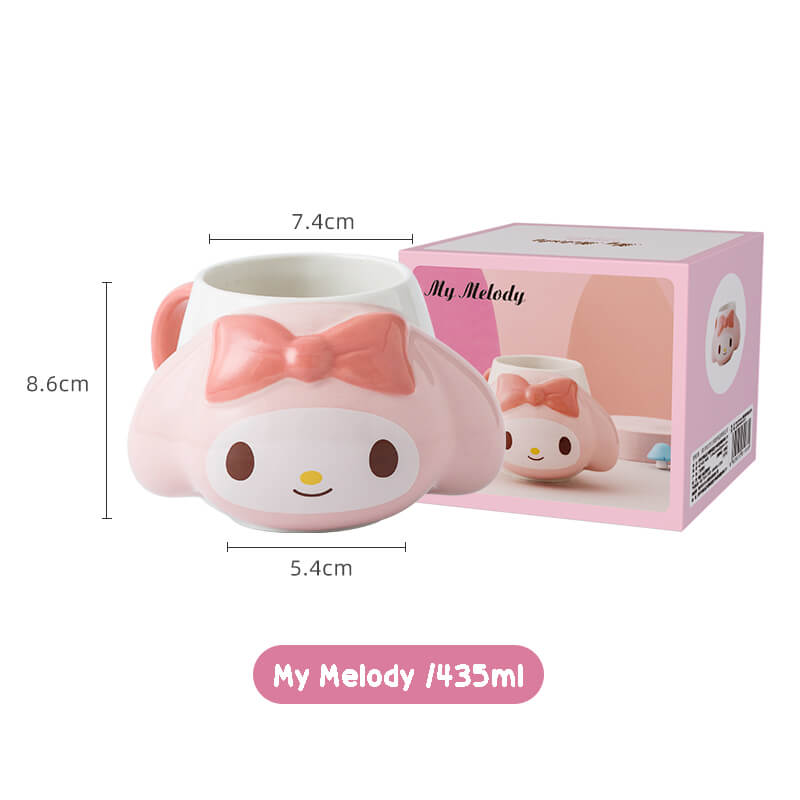 Sanrio My Melody Cute Character Head 16 Oz Pink Ceramic Mug