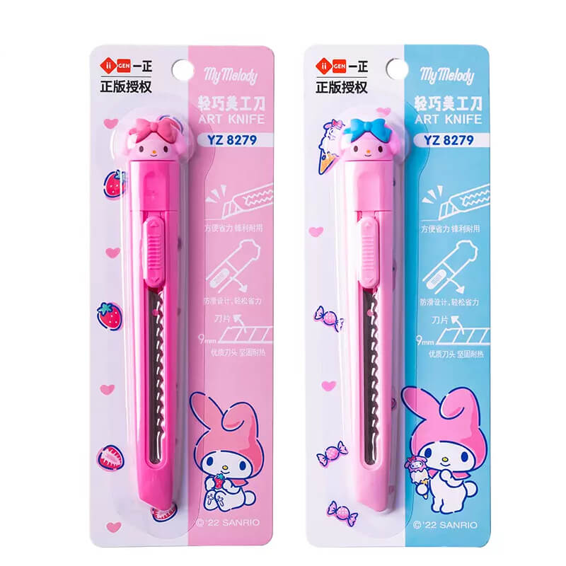 kawaii-my-melody-sanrio-portable-art-knife-pink-and-hot-pink-set